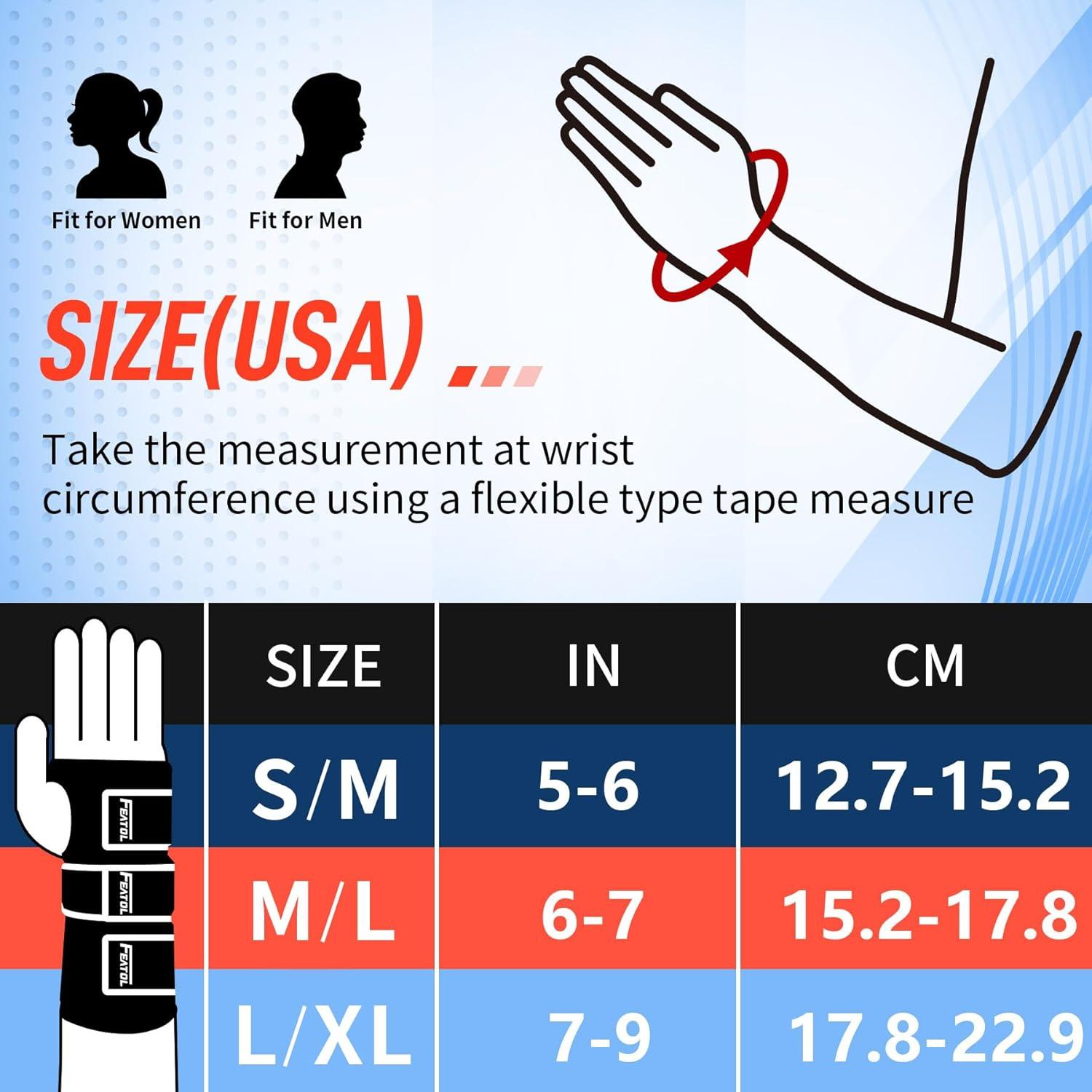 imageFEATOL Carpal Tunnel Wrist Brace Night Support Thumb Spica Splint Right Hand for De Quervains Tenosynovitis Tendonitis Wrist Brace With Thumb SupportSmallMediumWomen ampamp Men BlackLargeXLargePack of 1