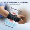 imageFEATOL 2 Pack Carpal Tunnel Wrist Brace For Work With Wrist Splint 65 Wrist Brace Night Support For Women Men Pain Relief For Tendonitis Arthritis Pregnancy Typing Right and Left Hand Medium2 Pack R and LBlack