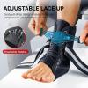 imageFEATOL Ankle Brace for Sprained Ankle Adjustable ampamp Comfortable Lace Up Support Stabilizer for Women Men with 2 Side Splints Relief for Sprain Injury Recovery Achilles Large13142Medium
