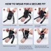 imageFEATOL Ankle Brace for Sprained Ankle Adjustable ampamp Comfortable Lace Up Support Stabilizer for Women Men with 2 Side Splints Relief for Sprain Injury Recovery Achilles Large13142Large
