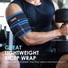 imageFEATOL Bicep Tendonitis Brace Compression Sleeve Support Upper Arm Brace Tricep Bicep Support Bands for Men and Women Arm Wrap Pain Relief for Muscle Strains and InflammationBlack LargeBlue