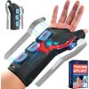 imageFEATOL Carpal Tunnel Wrist Brace Night Support Thumb Spica Splint Right Hand for De Quervains Tenosynovitis Tendonitis Wrist Brace With Thumb SupportSmallMediumWomen ampamp Men BlackLargeXLargePack of 1