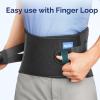 imageFEATOL Lower Back Brace with 5 Reinforced Stays for Women and Men Adjustable SnugFit Lumbar Support Belt for Work Size L Waist 343quot394quotBlack