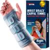imageFEATOL Wrist Brace Hand Brace Carpal Tunnel Wrist Splint Night Support for Women Men Pain Relief Support Tendonitis Arthritis Sprain Right Hand SmallMediumSmallMedium Pack of 1