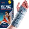 imageFEATOL Wrist Brace Hand Brace Carpal Tunnel Wrist Splint Night Support for Women Men Pain Relief Support Tendonitis Arthritis Sprain Right Hand SmallMediumSmallMedium Pack of 1