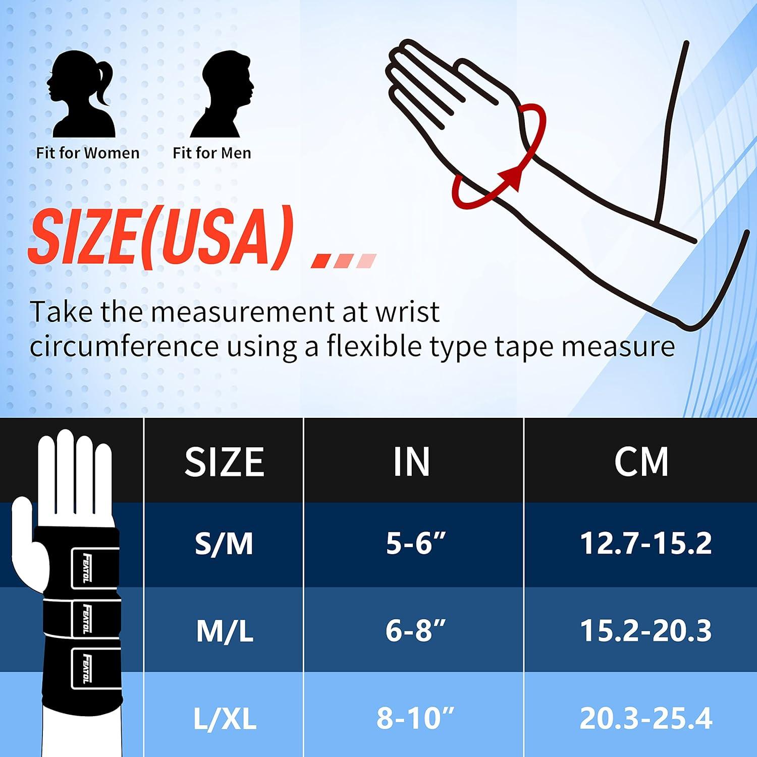 imageFEATOL Carpal Tunnel Wrist Brace Night Support 2 Pack  Wrist Splint for Pain Relief Tendonitis Sprained Arthritis  Metal Splint Stabilizer With Hand Brace FOR Sleeping Women Men RightampampLeftMLLargeXLarge Pack of 1