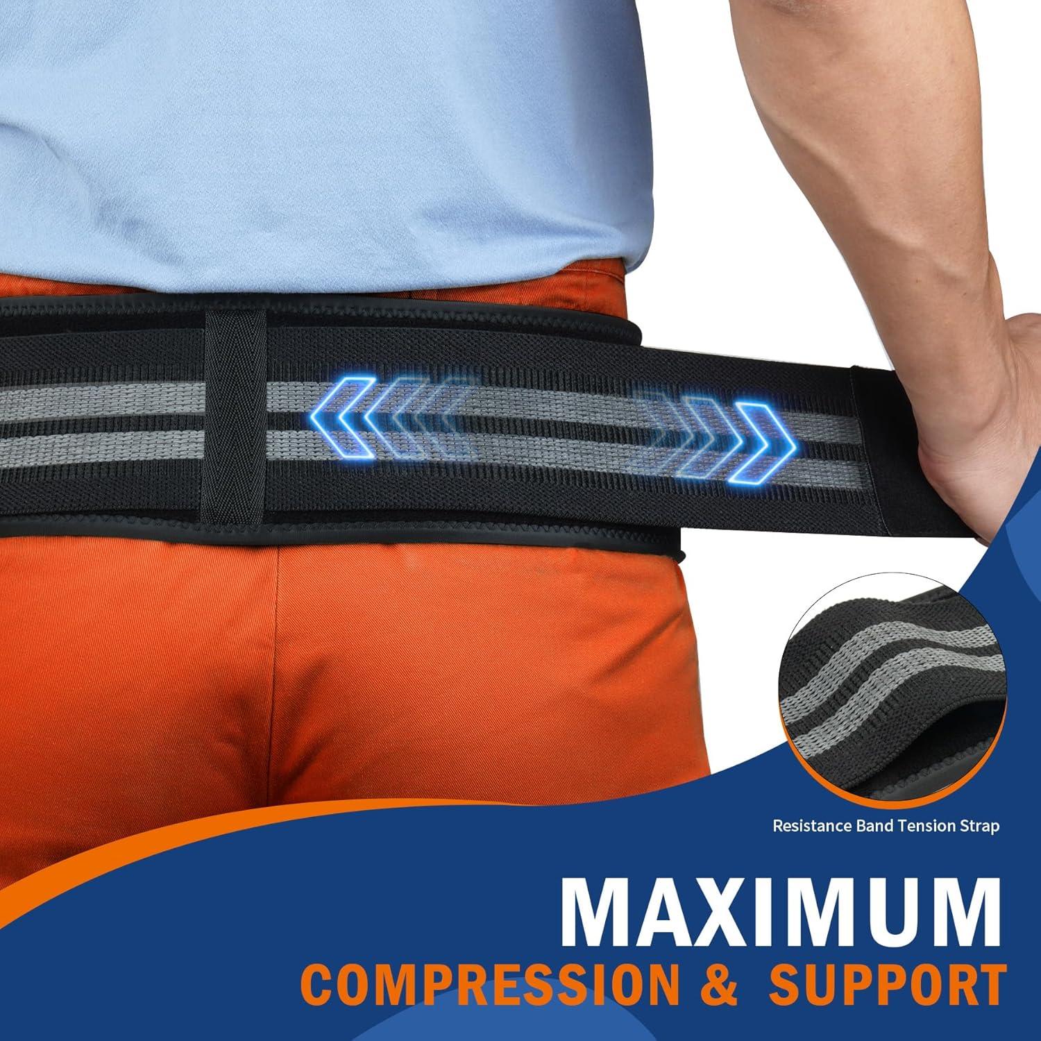 imageFEATOL SI Sacroiliac Belt for Sciatica Pain ReliefExtra Compression Support Hip Brace for Pelvic Sciatica Trochanteric SI Joint Belt for Men WomenMediumLarge