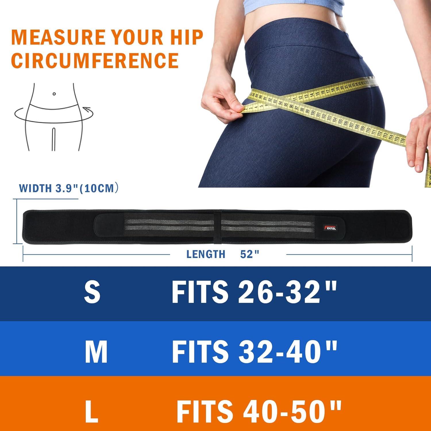 imageFEATOL SI Sacroiliac Belt for Sciatica Pain ReliefExtra Compression Support Hip Brace for Pelvic Sciatica Trochanteric SI Joint Belt for Men WomenMediumLarge