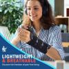 imageFEATOL 2 Pack Wrist Brace with Thumb Spica Splint for De Quervains Tenosynovitis Carpal Tunnel Tendonitis ArthritisThumb Brace for Pain ReliefLeft And Right HandMediumLargeBlack Blue