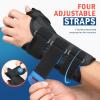 imageFEATOL 2 Pack Wrist Brace with Thumb Spica Splint for De Quervains Tenosynovitis Carpal Tunnel Tendonitis ArthritisThumb Brace for Pain ReliefLeft And Right HandMediumLargeBlack Blue