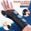 imageFEATOL 2 Pack Wrist Brace with Thumb Spica Splint for De Quervains Tenosynovitis Carpal Tunnel Tendonitis ArthritisThumb Brace for Pain ReliefLeft And Right HandMediumLargeBlack Blue