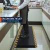 imageFEATOL Anti Fatigue Mat Industrial Ergonomic Standing Floor Mat for Work for Stand Black with Yellow Border Safety 20quot x 39quotSupport for Leg ampamp Back PainYellow Border