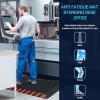 imageFEATOL Anti Fatigue Mat Industrial Ergonomic Standing Floor Mat for Work for Stand Black with Yellow Border Safety 20quot x 39quotSupport for Leg ampamp Back PainOrange Border