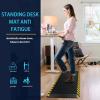 imageFEATOL Anti Fatigue Mat Industrial Ergonomic Standing Floor Mat for Work for Stand Black with Yellow Border Safety 20quot x 39quotSupport for Leg ampamp Back PainYellow Border