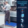 imageFEATOL Anti Fatigue Mat Industrial Ergonomic Standing Floor Mat for Work for Stand Black with Yellow Border Safety 20quot x 39quotSupport for Leg ampamp Back PainBlue With Yellow Border