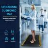 imageFEATOL Anti Fatigue Mat Industrial Ergonomic Standing Floor Mat for Work for Stand Black with Yellow Border Safety 20quot x 39quotSupport for Leg ampamp Back PainYellow Border