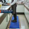 imageFEATOL Anti Fatigue Mat Industrial Ergonomic Standing Floor Mat for Work for Stand Black with Yellow Border Safety 20quot x 39quotSupport for Leg ampamp Back PainBlue With Yellow Border