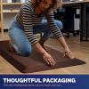 imageFEATOL Anti Fatigue Mat for Standing 910 Extra Thick Ergonomic Standing Desk Mat Comfort ampamp Durable Memory Foam Standing Mat at HomeOffice All Day 20quot x 32quot BlackBrown