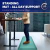 imageFEATOL Anti Fatigue Mat for Standing 910 Extra Thick Ergonomic Standing Desk Mat Comfort ampamp Durable Memory Foam Standing Mat at HomeOffice All Day 20quot x 32quot BlackGreen