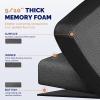 imageFEATOL Anti Fatigue Mat for Standing 910 Extra Thick Ergonomic Standing Desk Mat Comfort ampamp Durable Memory Foam Standing Mat at HomeOffice All Day 20quot x 32quot BlackBlack