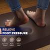 imageFEATOL Anti Fatigue Mat for Standing 910 Extra Thick Ergonomic Standing Desk Mat Comfort ampamp Durable Memory Foam Standing Mat at HomeOffice All Day 20quot x 32quot BlackBrown