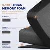 imageFEATOL Anti Fatigue Mat for Standing 910 Extra Thick Ergonomic Standing Desk Mat Comfort ampamp Durable Memory Foam Standing Mat at HomeOffice All Day 20quot x 32quot BlackBlack