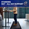 imageFEATOL Anti Fatigue Mat for Standing 910 Extra Thick Ergonomic Standing Desk Mat Comfort ampamp Durable Memory Foam Standing Mat at HomeOffice All Day 20quot x 32quot BlackBlack