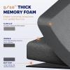 imageFEATOL Anti Fatigue Mat for Standing 910 Extra Thick Ergonomic Standing Desk Mat Comfort ampamp Durable Memory Foam Standing Mat at HomeOffice All Day 20quot x 32quot BlackGrey