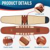 imageFEATOL Back Brace Support BeltLumbar Support Back Brace for Back Pain Sciatica Scoliosis Herniated Disc Adjustable Support StrapsLower Back Brace with Removable Lumbar Pad for Men ampamp WomenBrown