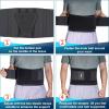 imageFEATOL Back Brace Support BeltLumbar Support Back Brace for Back Pain Sciatica Scoliosis Herniated Disc Adjustable Support StrapsLower Back Brace with Removable Lumbar Pad for Men ampamp WomenBlack