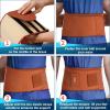 imageFEATOL Back Brace Support BeltLumbar Support Back Brace for Back Pain Sciatica Scoliosis Herniated Disc Adjustable Support StrapsLower Back Brace with Removable Lumbar Pad for Men ampamp WomenBrown