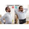 imageFEATOL Back Brace Support BeltLumbar Support Back Brace for Back Pain Sciatica Scoliosis Herniated Disc Adjustable Support StrapsLower Back Brace with Removable Lumbar Pad for Men ampamp WomenBlack