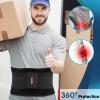 imageFEATOL Back Brace for Men Lower Back Pain Relief Lumbar Support Brace Waist Belt with Ergonomic 3D Silicone Pad for Heavy Lifting Work Herniated Disc Sciatica LXL2XLarge Pack of 1