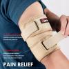 imageFEATOL Bicep Tendonitis Brace with 2 Gel Ice Packs Upper Arm Brace Tricep Compression Sleeve Support Hot ampamp Cold Therapy for Men and Women Pain Relief for Muscle StrainsInflammation Black with 2 ice packs LargeBeige with 2 ice packs