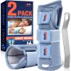 imageFEATOL Carpal Tunnel Wrist Brace Night Support 2 Pack  Wrist Splint for Pain Relief Tendonitis Sprained Arthritis  Metal Splint Stabilizer With Hand Brace FOR Sleeping Women Men RightampampLeftMLSmallMedium Pack of 1