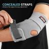 imageFEATOL Elbow Brace for Tendonitis and Tennis Adjustable Golfers Elbow Brace for Men and Women Pain Relief for Cubital Tunnel Syndrome Bursitis Ulnar Nerve Entrapment Black MediumGray