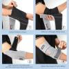 imageFEATOL Elbow Brace for Tendonitis and Tennis Adjustable Golfers Elbow Brace for Men and Women Pain Relief for Cubital Tunnel Syndrome Bursitis Ulnar Nerve Entrapment Black MediumGray