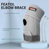 imageFEATOL Elbow Brace for Tendonitis and Tennis Adjustable Golfers Elbow Brace for Men and Women Pain Relief for Cubital Tunnel Syndrome Bursitis Ulnar Nerve Entrapment Black MediumGray