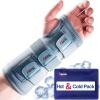 imageFEATOL Wrist Brace Carpal Tunnel Night Support Brace with Wrist Splint Adjustable Straps HotIce Pack for Women and Men Right Hand MediumLarge Tendinitis Arthritis Pain ReliefXSmall Pack of 1