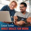 imageFEATOL Wrist Brace Carpal Tunnel Night Support Brace with Wrist Splint Adjustable Straps HotIce Pack for Women and Men Right Hand MediumLarge Tendinitis Arthritis Pain ReliefMediumLarge Pack of 1