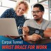 imageFEATOL Wrist Brace Carpal Tunnel Night Support Brace with Wrist Splint Adjustable Straps HotIce Pack for Women and Men Right Hand MediumLarge Tendinitis Arthritis Pain ReliefXSmall Pack of 1
