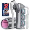 imageFEATOL 2 Pack Wrist Brace with Thumb Spica Splint for De Quervains Tenosynovitis Carpal Tunnel Tendonitis ArthritisThumb Brace for Pain ReliefLeft And Right HandMediumLargeWhite Pink
