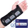 imageFEATOL Wrist Brace Carpal Tunnel Night Support Brace with Wrist Splint Adjustable Straps HotIce Pack for Women and Men Right Hand MediumLarge Tendinitis Arthritis Pain ReliefXSmall Pack of 1