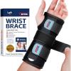 imageFEATOL Wrist Brace Hand Brace Carpal Tunnel Wrist Splint Night Support for Women Men Pain Relief Support Tendonitis Arthritis Sprain Right Hand SmallMediumSmallMedium Pack of 1