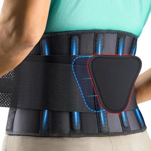 imageFEATOL Back Brace Support BeltLumbar Support Back Brace for Back Pain Sciatica Scoliosis Herniated Disc Adjustable Support StrapsLower Back Brace with Removable Lumbar Pad for Men ampamp WomenBlack