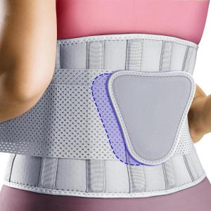 imageFEATOL Back Brace Support BeltLumbar Support Back Brace for Back Pain Sciatica Scoliosis Herniated Disc Adjustable Support StrapsLower Back Brace with Removable Lumbar Pad for Men ampamp WomenGrey