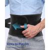 imageFEATOL Back Brace for Lower Back Pain Women Men Removable DualSide Spine Lumbar Pad with Snug Fit Adjustable Support Belt for Work Orange Size L 34539Gray