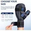 imageFEATOL Resting Hand Splint with Thumb Support for Men and Women Adjustable Night Hand Brace Splint for Carpal Tunnel Arthritis Tendinitis Stroke Recovery Right LargeXLargeBlack
