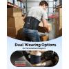 imageFEATOL Back Brace for Lower Back Pain with Removable Support Pad Adjustable Dual Lumbar Support for Women Men Herniated Disc Sciatica amp Strain Size SM 244298Black